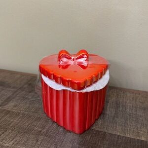 Red Heart-Shaped trinket box decorative container